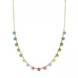 Tourmaline and Diamond Aurora Necklace