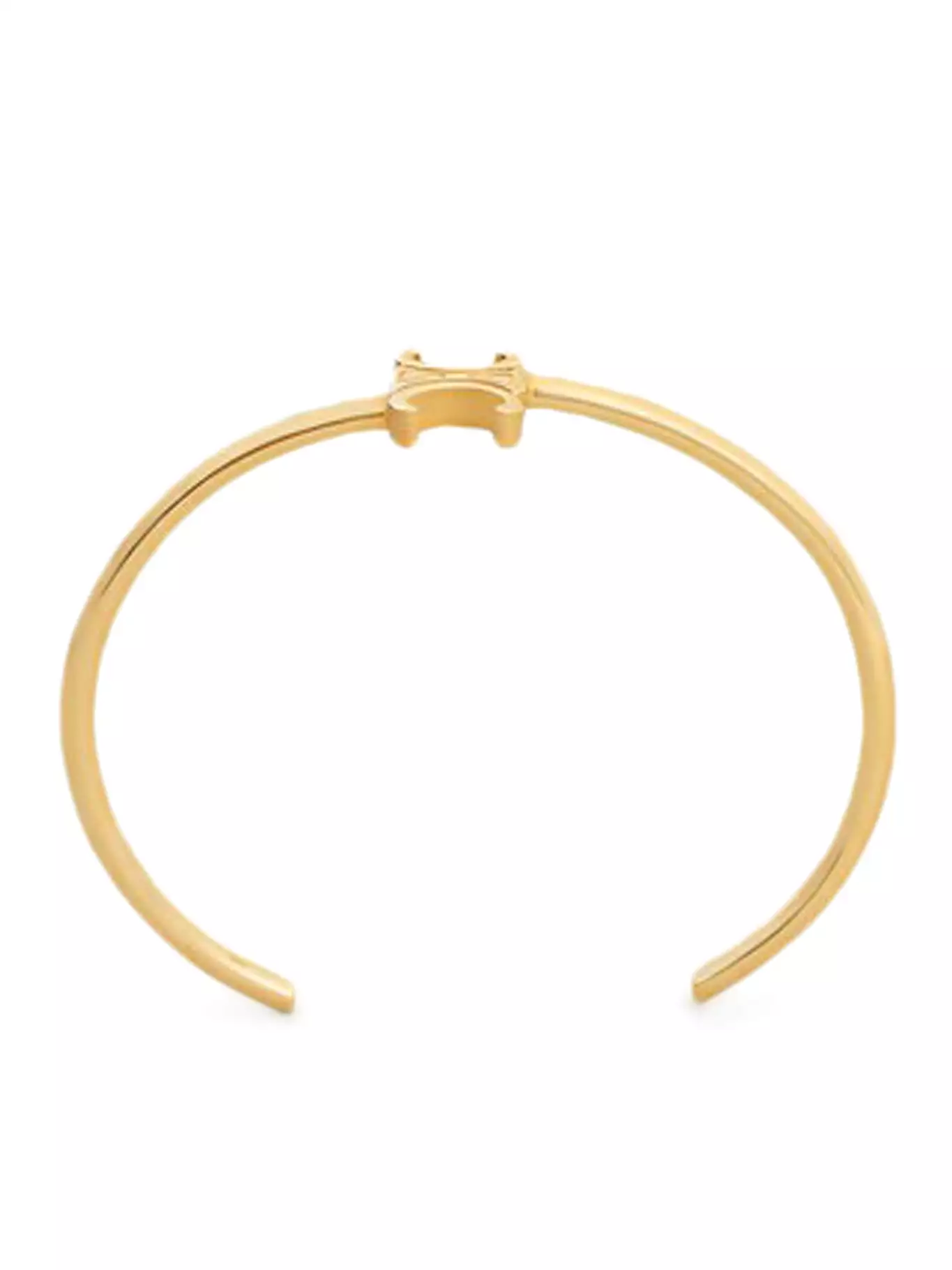 TRIOMPHE ASYMMETRIC RIGID BRACELET IN BRASS GOLD FINISH