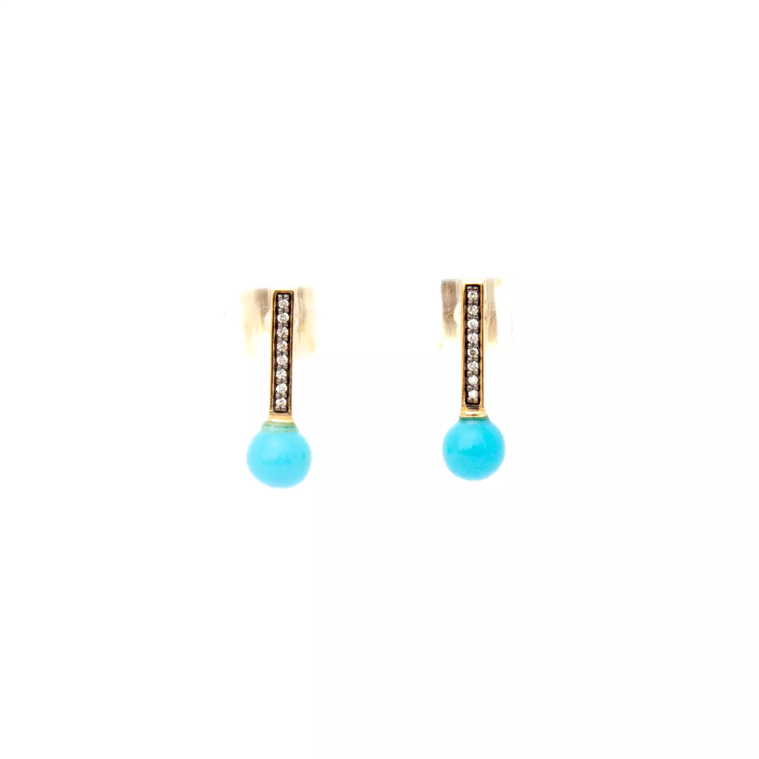 Turquoise Stx and Stones Studs