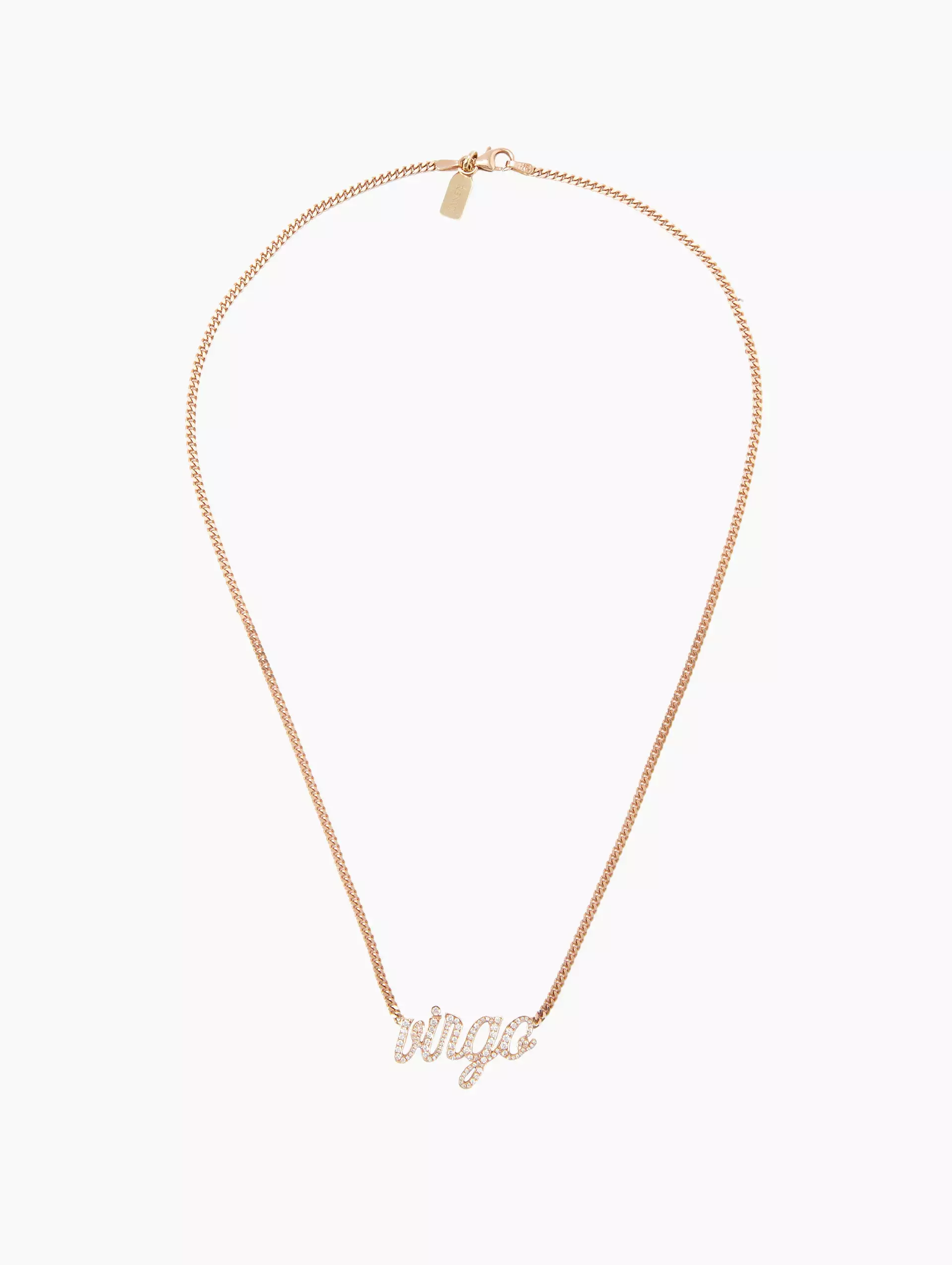 Virgo Small La Firma Diamond Necklace