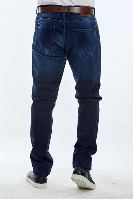 Washed Slim-Fit Jeans - Dark wash