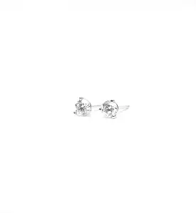 White Gold 0.50 ctw Three-Prong Diamond Studs