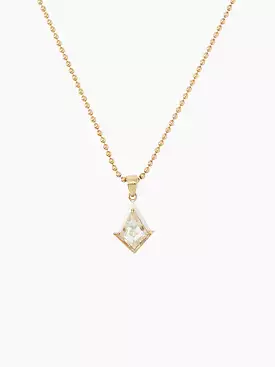 White Topaz and Diamond Twinkle Necklace