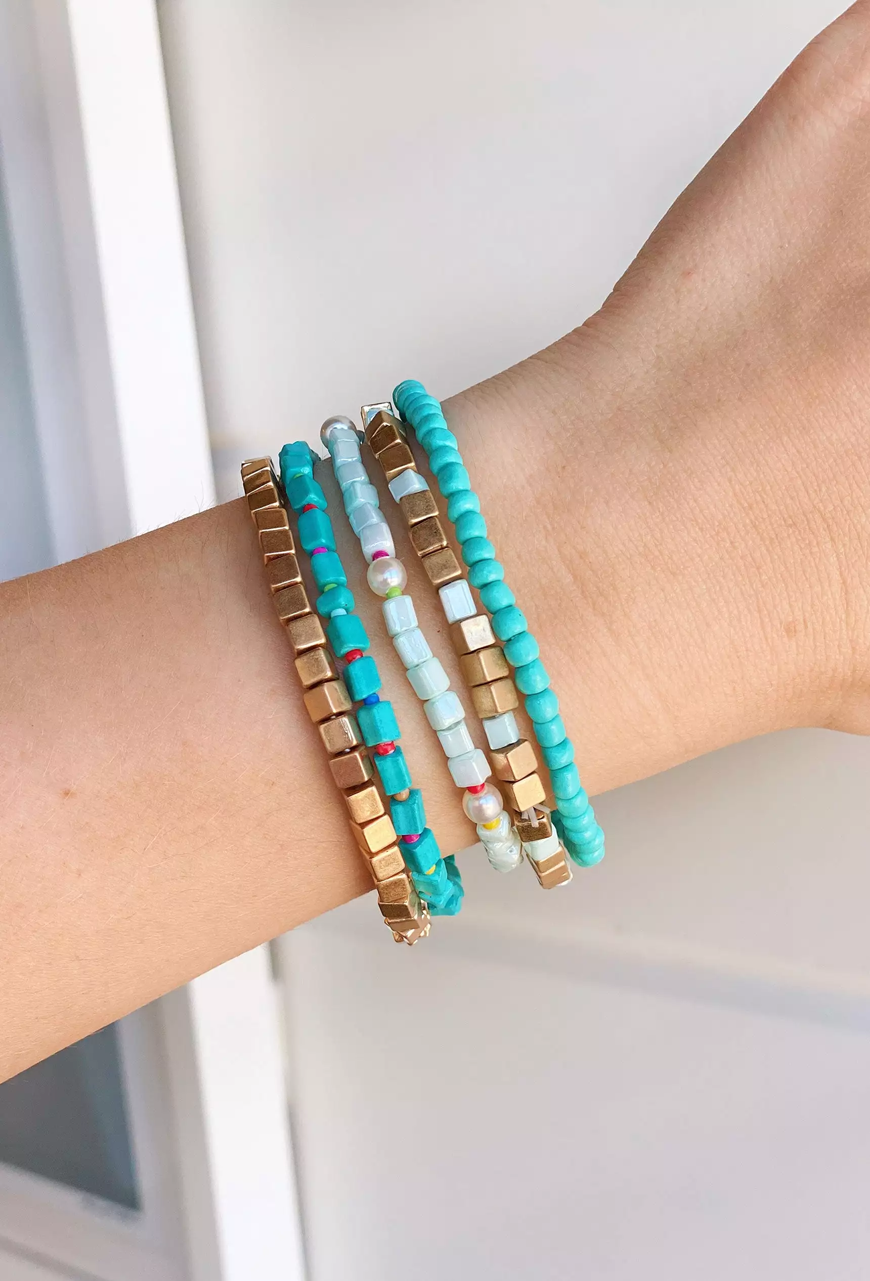 Willa Bracelet Set in Turquoise