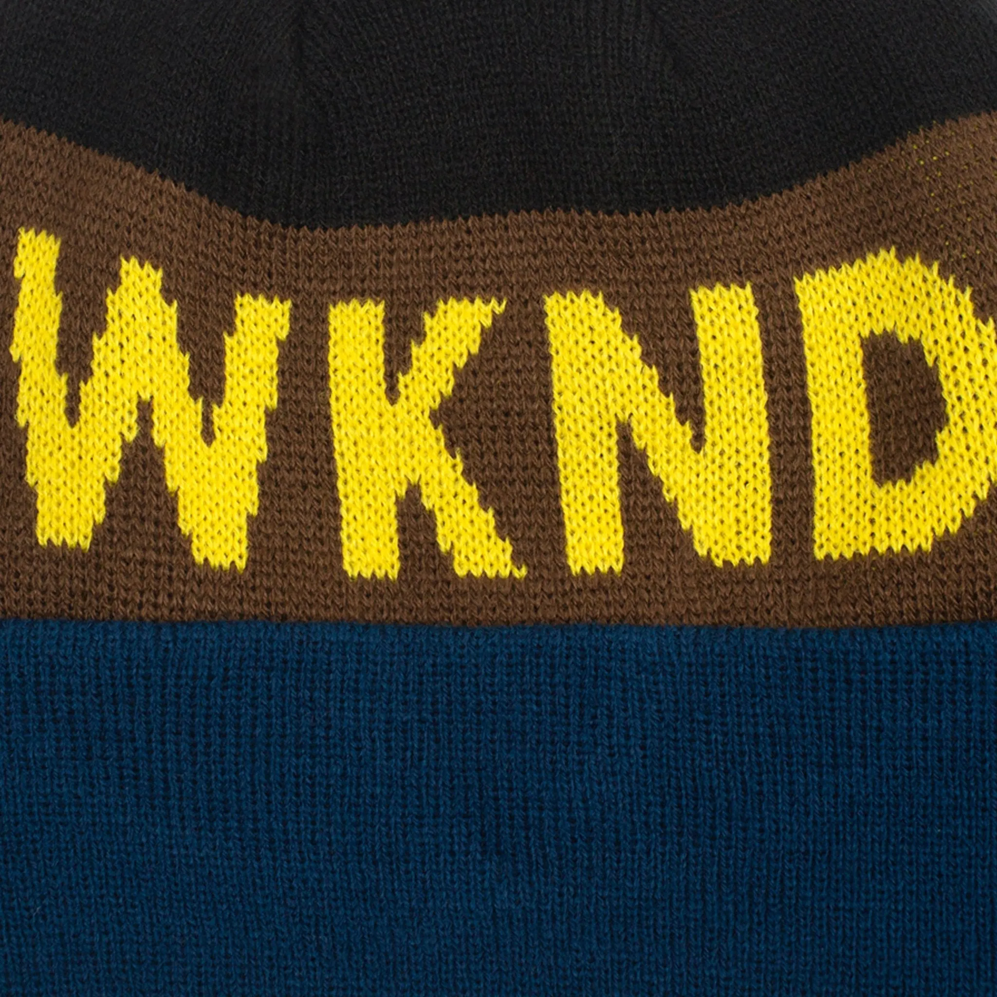 WKND COLLISION WATCHCAP BEANIE // BLACK