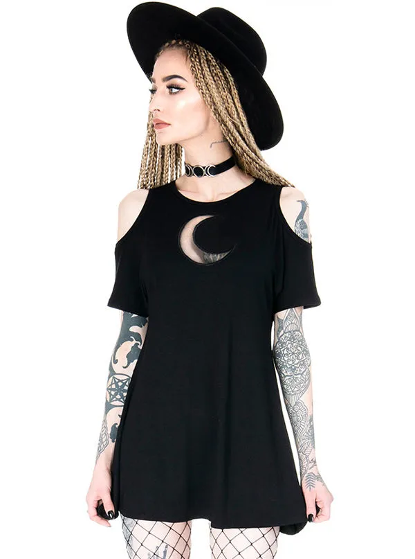 Women's Crescent Cold Shoulder Dress