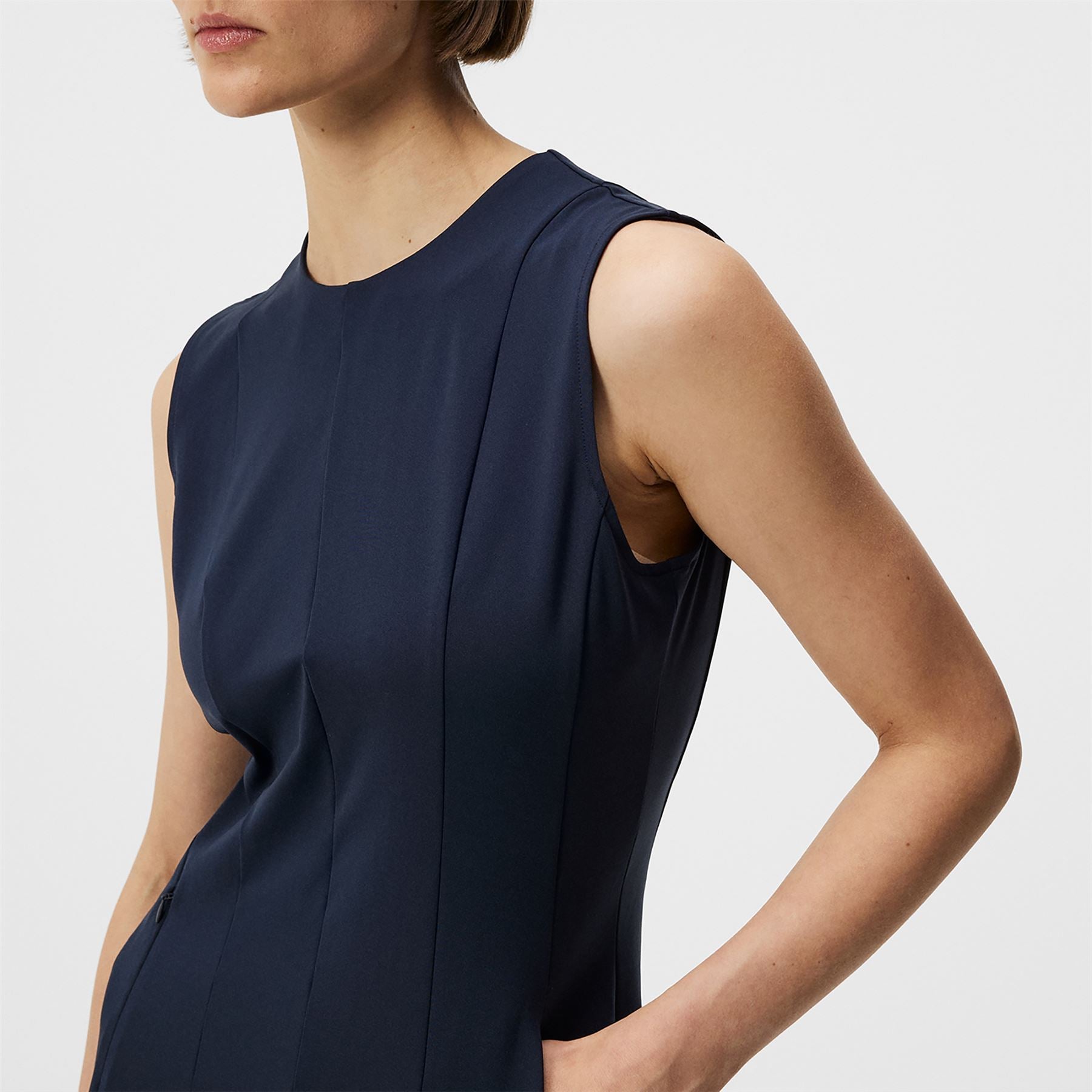 Womens Jasmin Lux Sculpt Dress JL Navy - SS24